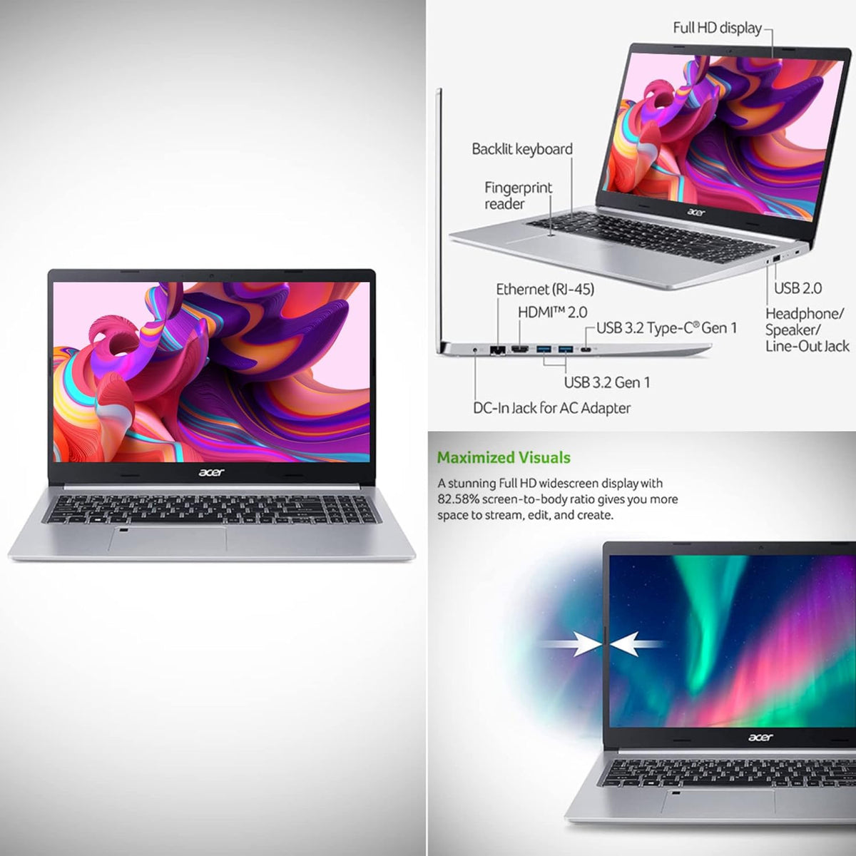 15.6" Full HD Display 20GB RAM 512GB SSD AMD Ryzen Laptop Y941834