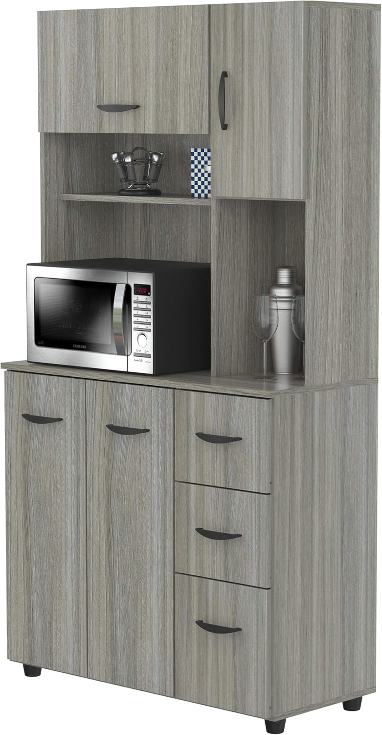 Smoke Oak Microwave Storage Cabinet D624589