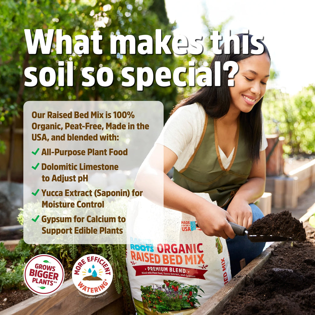 60 1 cu. ft. bags Organic Raised Bed Mix L676