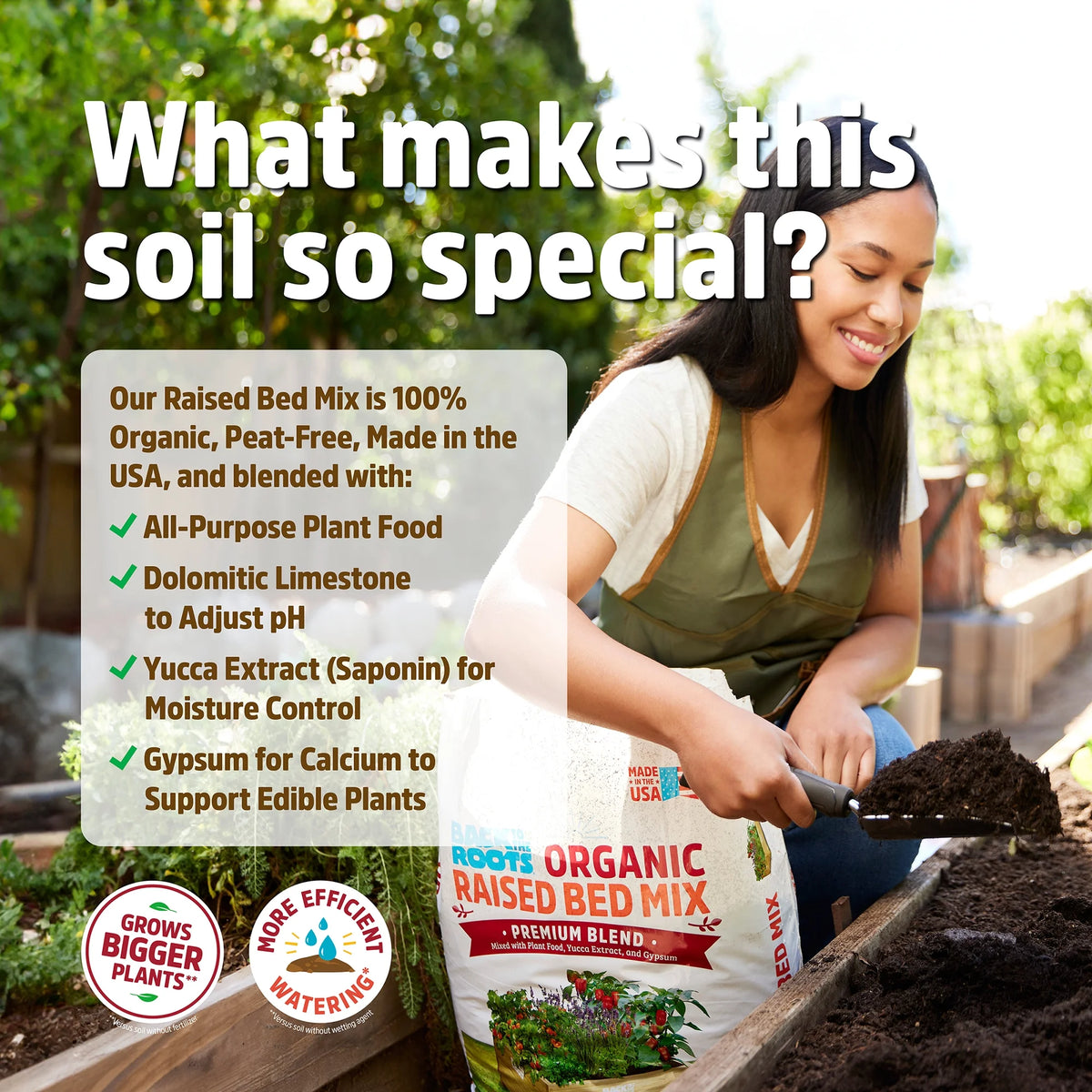 60 1 cu. ft. bags Organic Raised Bed Mix L676