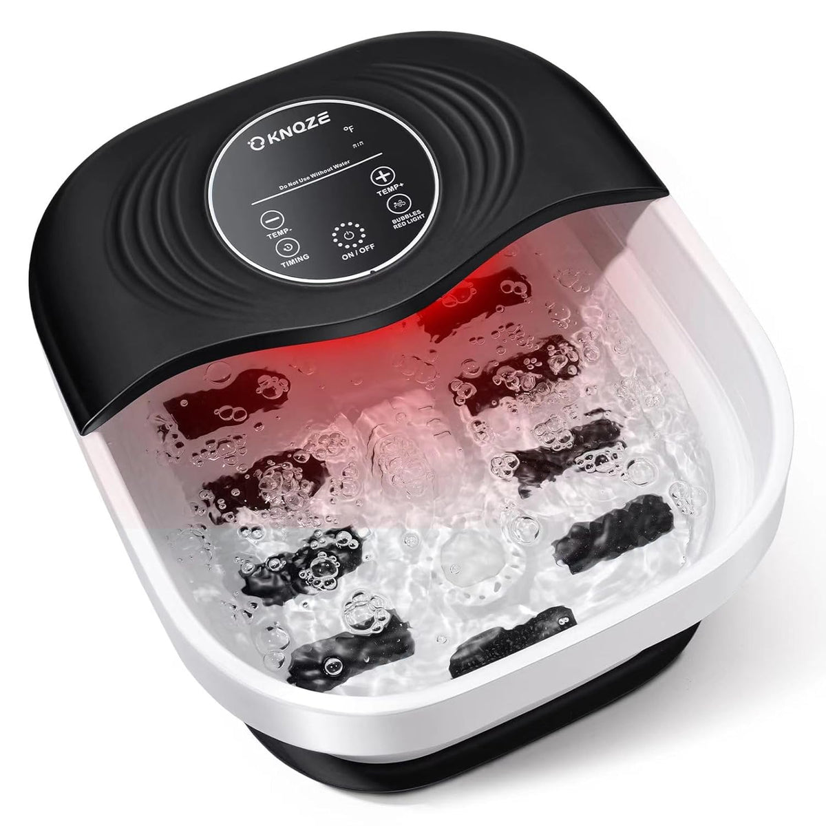 Collapsible Foot Bath with Heat, Bubbles, Massage Rollers, Temperature Control V864