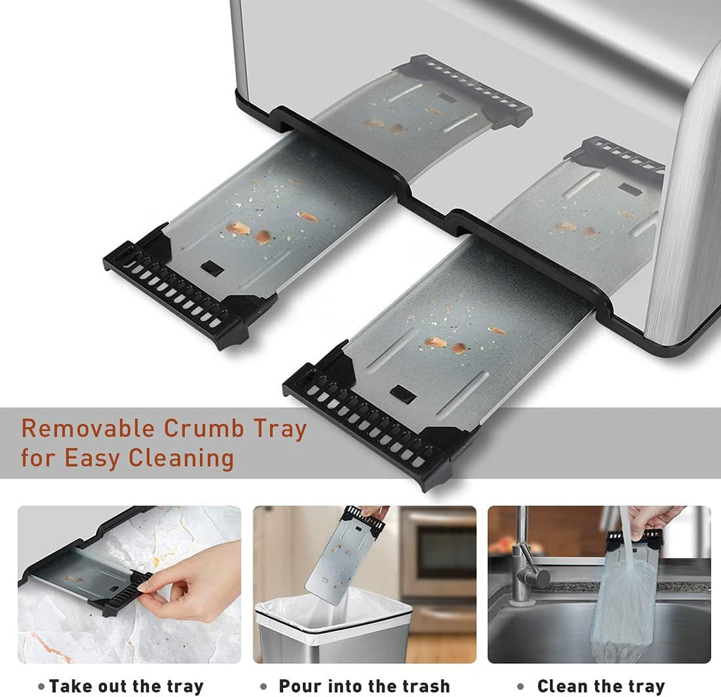 4 Slice Stainless Steel Toaster L52679