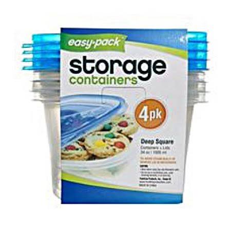 34 Ounce 4pk Food Storage Containers with Lids M415
