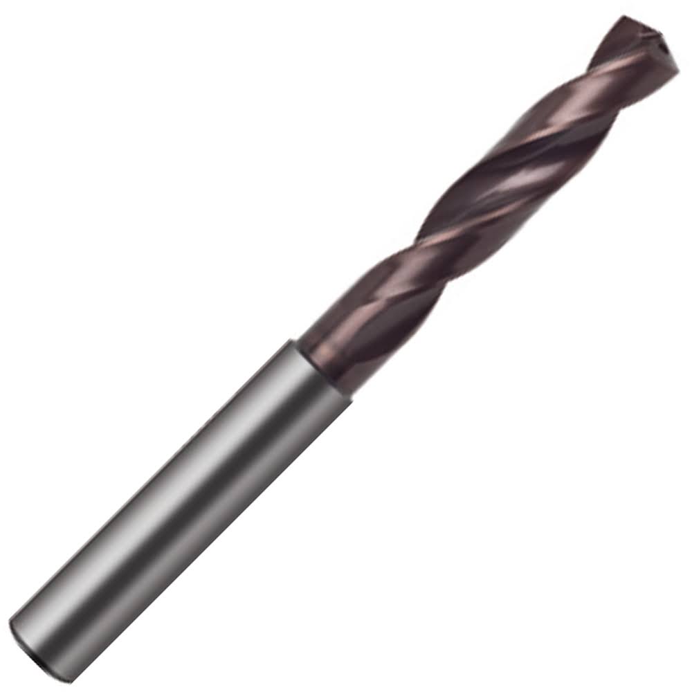 Carbide Coolant Fed Drill with Reinforced Straight Shank Q71442