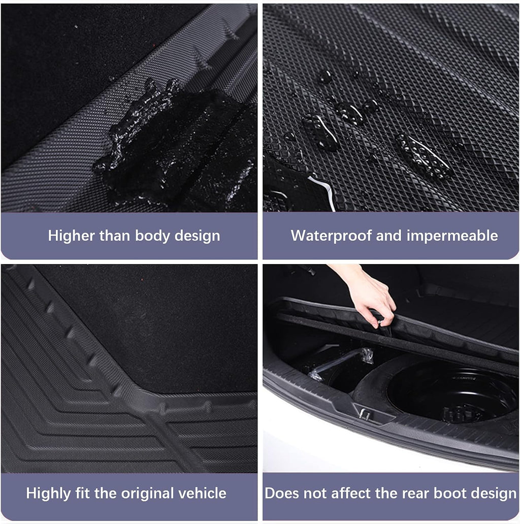 Black TPO Waterproof Rear Cargo Tray Pack of 2 Q641121
