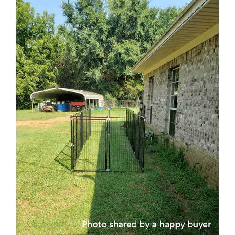 9 x 9 x 3.93 ft Modular Dog Exercise Fence T351880