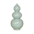 Celadon Crackle Triple Gourd Vase D8427