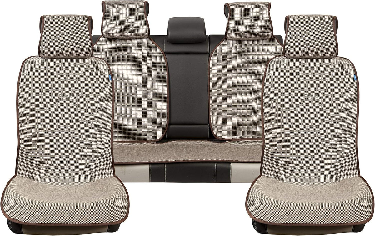 Brown and Tan Car Seat Covers Full Set I923