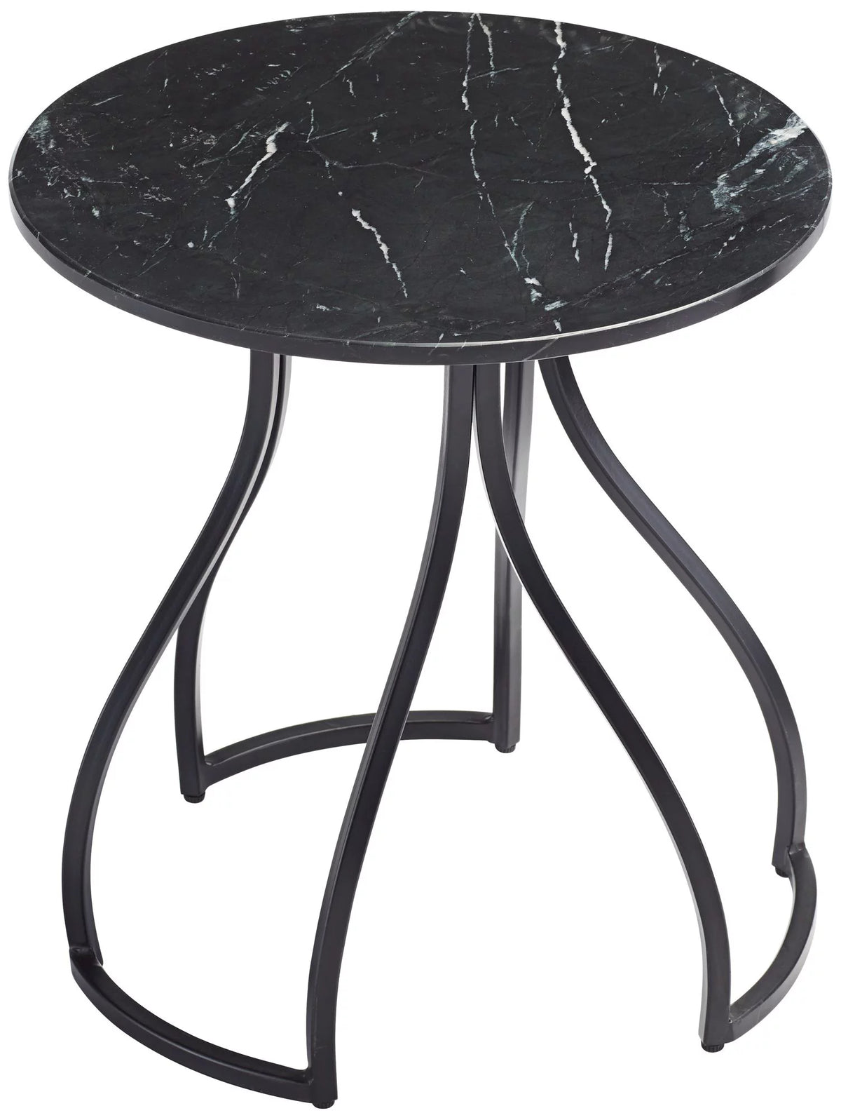 Black Marble Accent Table V432