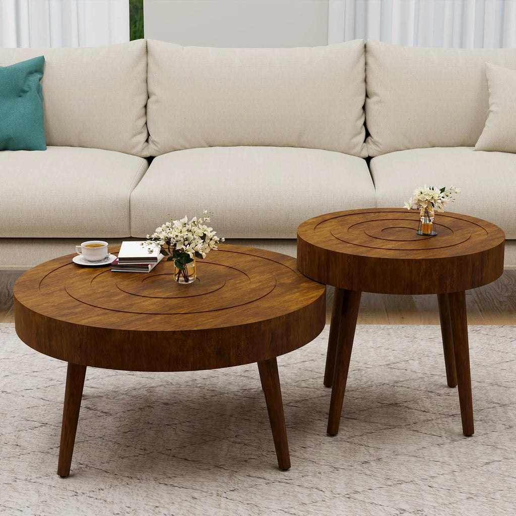 Round Nesting Coffee Table 2 Piece MDF P237985