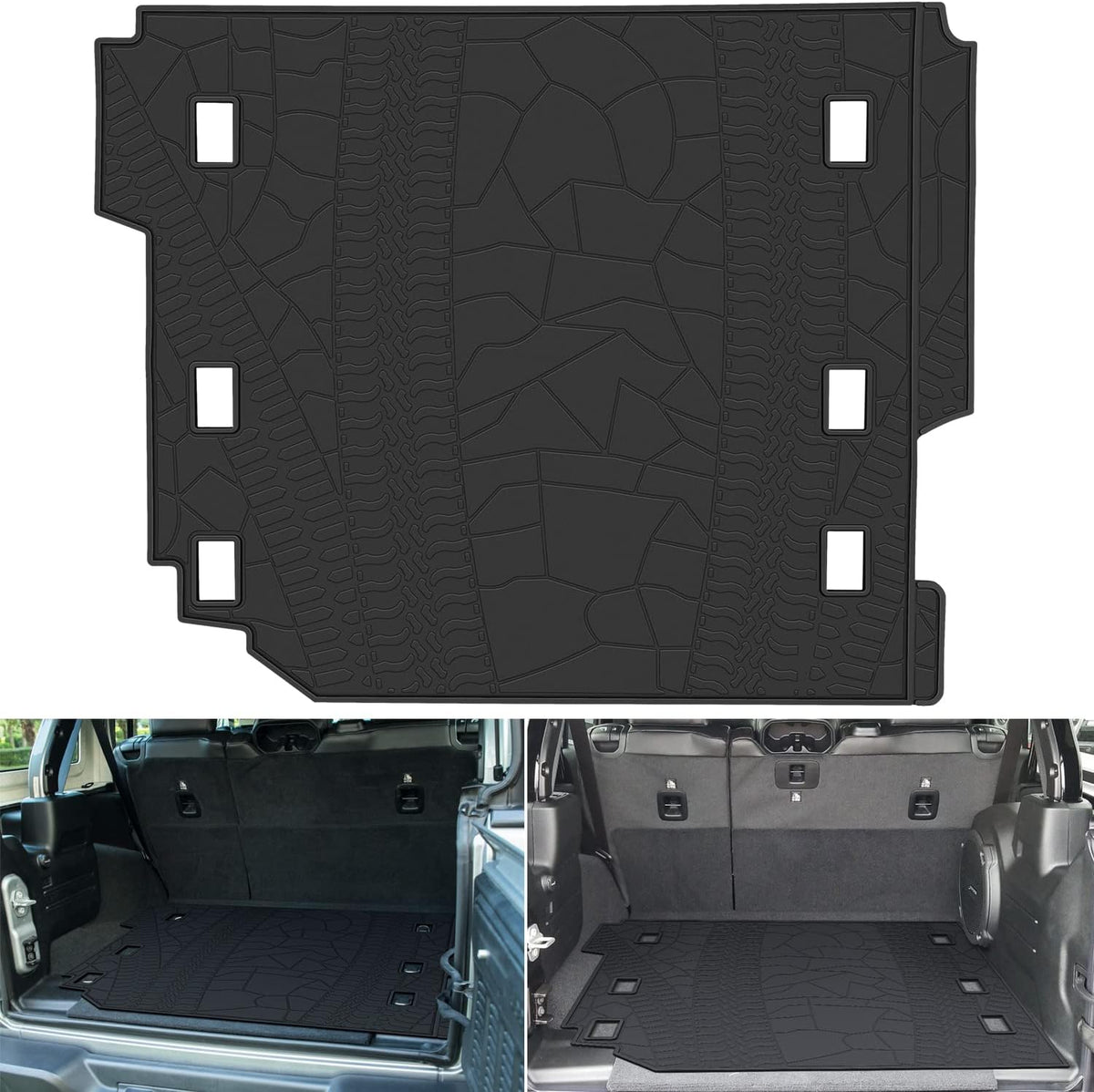 Cargo Liner Mat for Jeep Wrangler JL 4 Door, Pack of 2 R965457