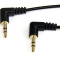 3.5mm Right Angle Stereo Audio Cable Black C422500
