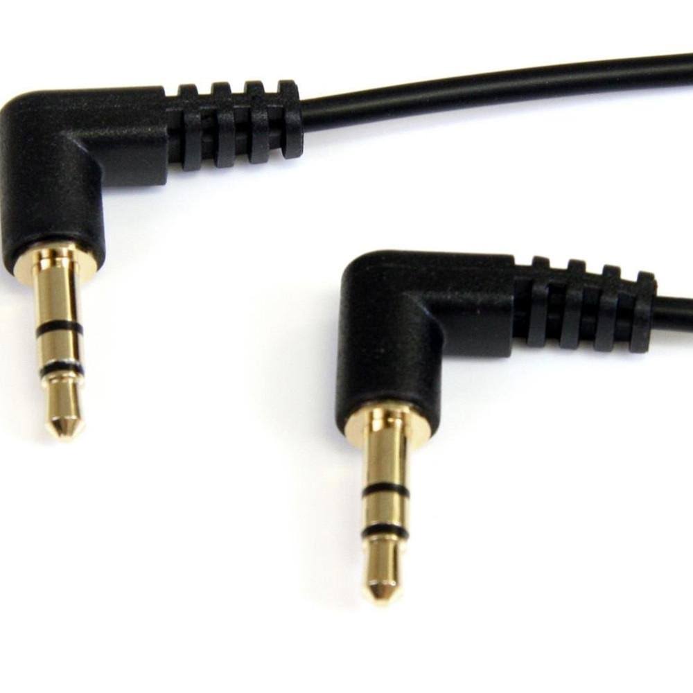 3.5mm Right Angle Stereo Audio Cable Black C422500