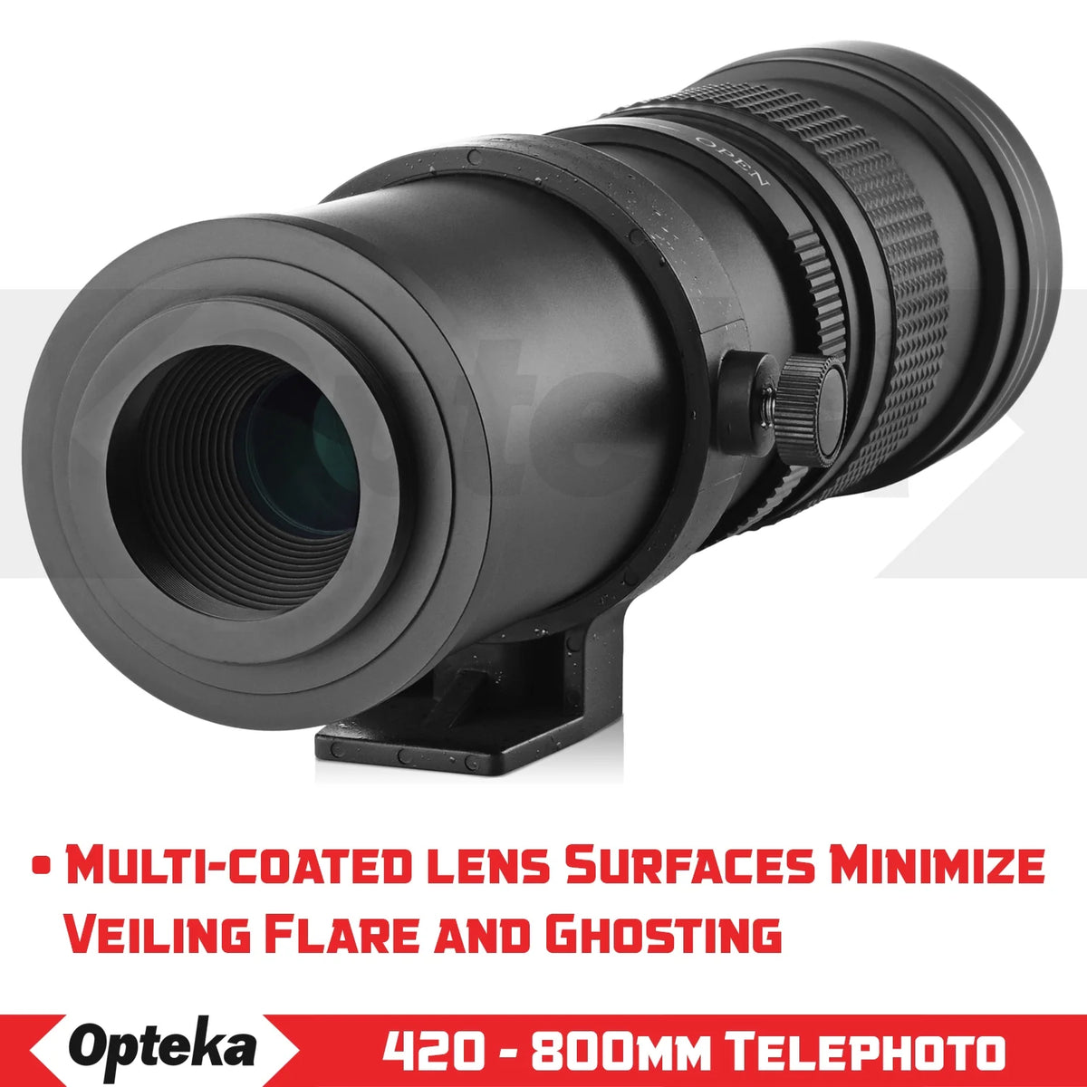 420-800mm f/8.3 HD Telephoto Zoom Lens for Nikon DX FX F Mount Digital SLR Cameras C789322