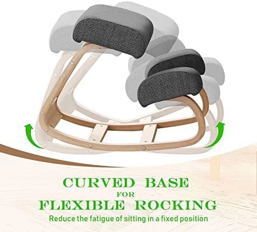 Ergonomic Kneeling Chair Grey Q22648