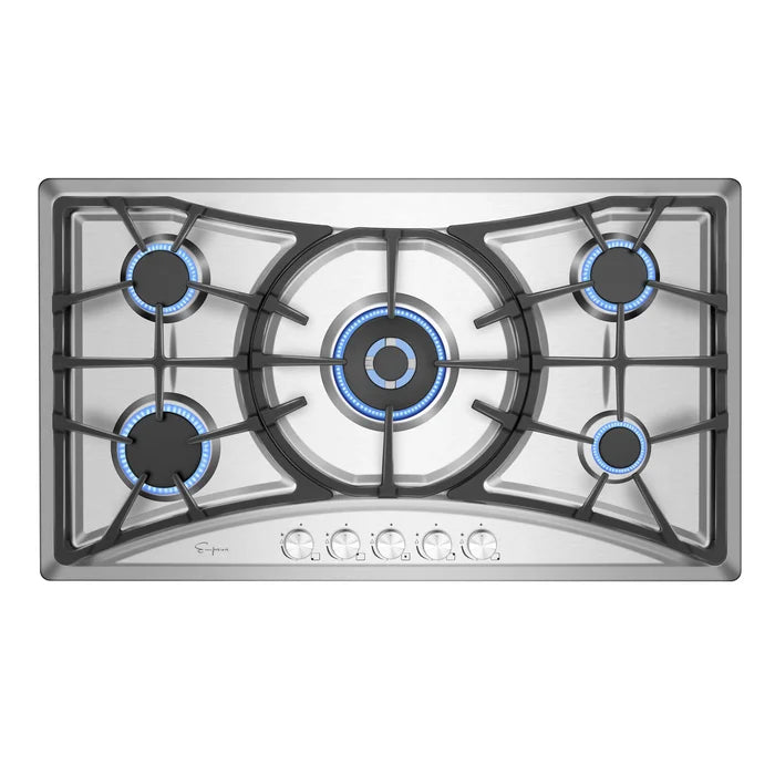 36 Stainless Steel Built-In Gas Cooktop with 6 Burners O57261