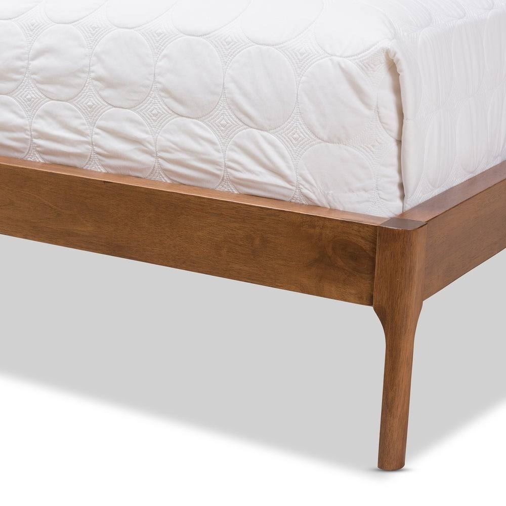 King Grey Fabric Platform Bed U843