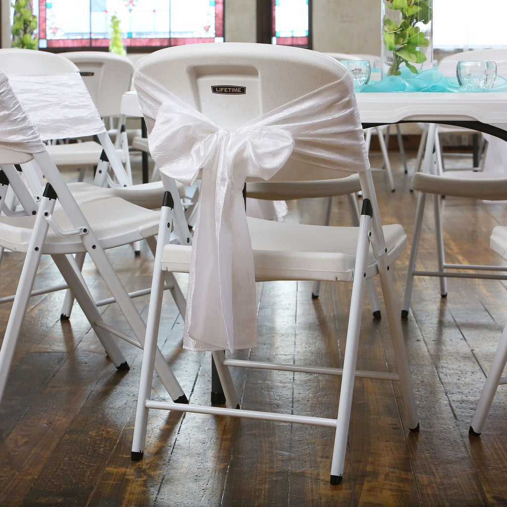 White Folding Chair Set of 4 T610774