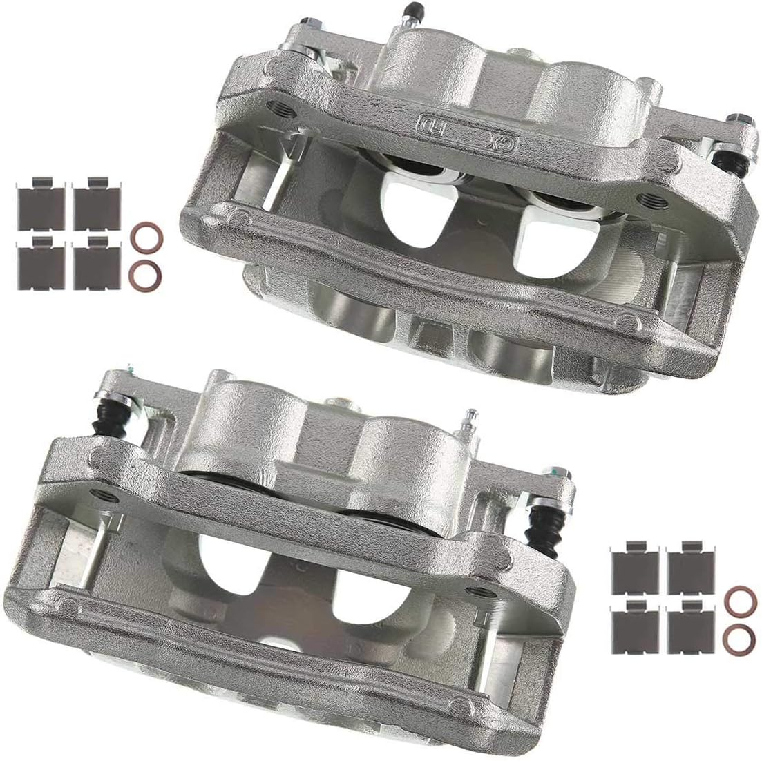 Brake Caliper Assembly Front Right Passenger Side Pack of 2 E406028