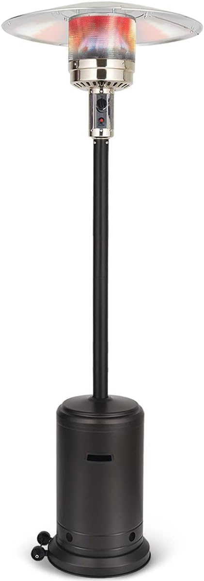 Bronze Propane Patio Heater with Portable Wheels R697