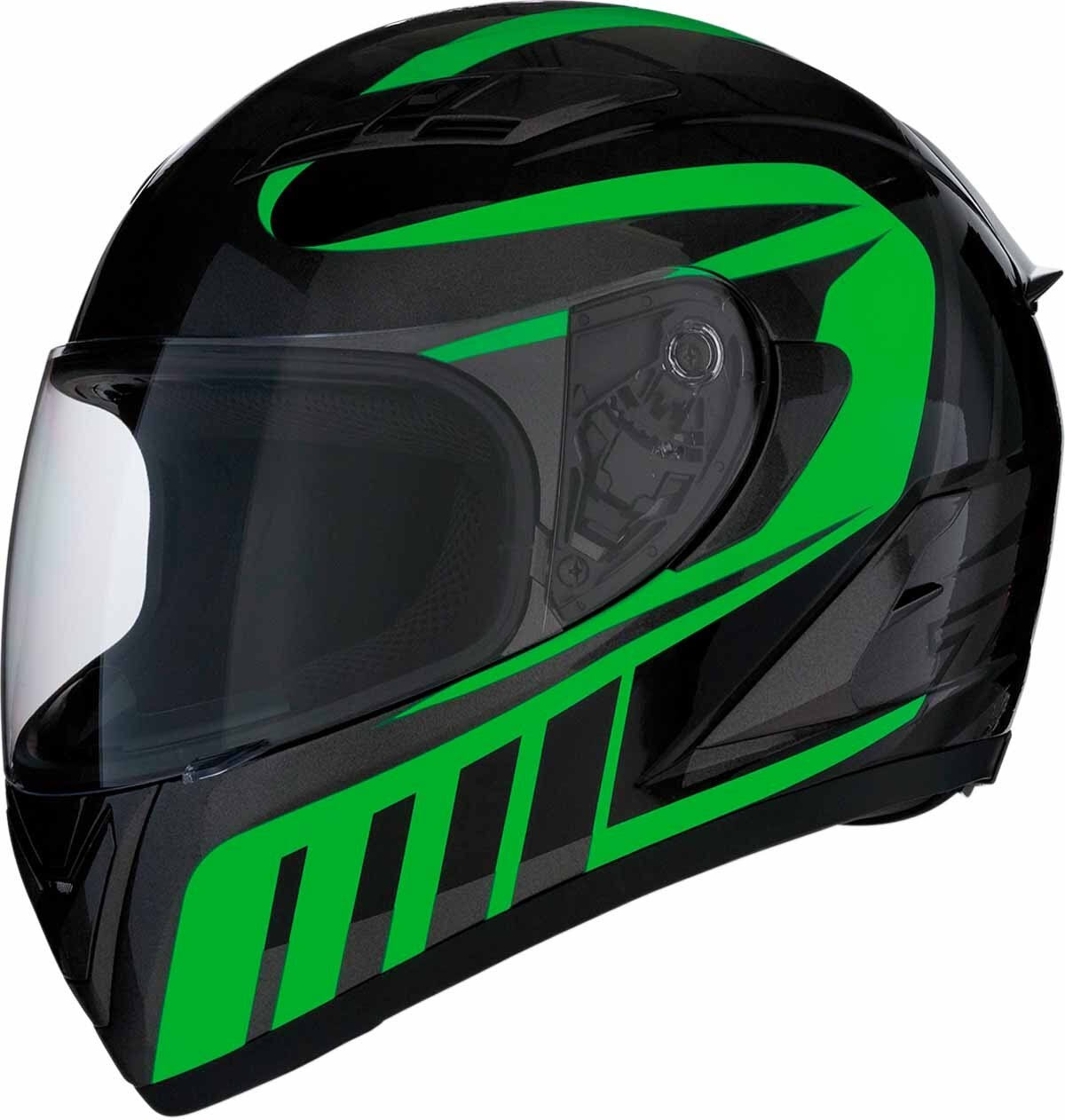 Black/Green Attack Helmet F55699