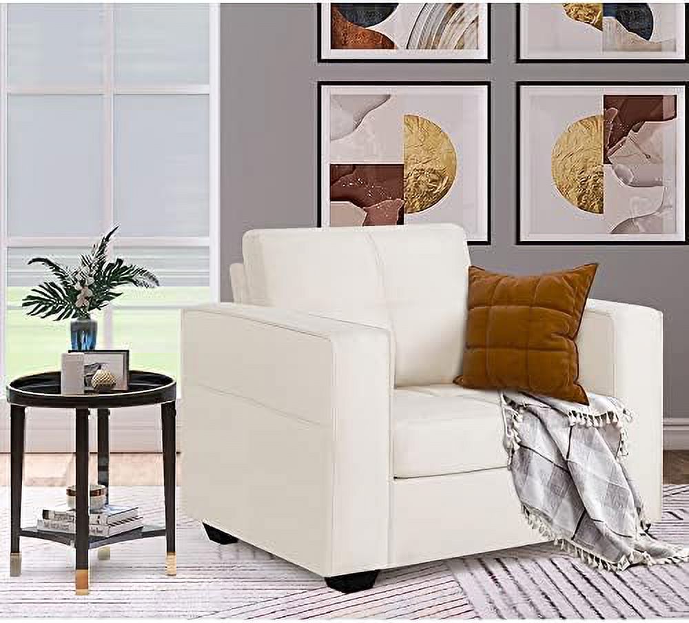 Cream Beige Tufted Accent Chair Q5202