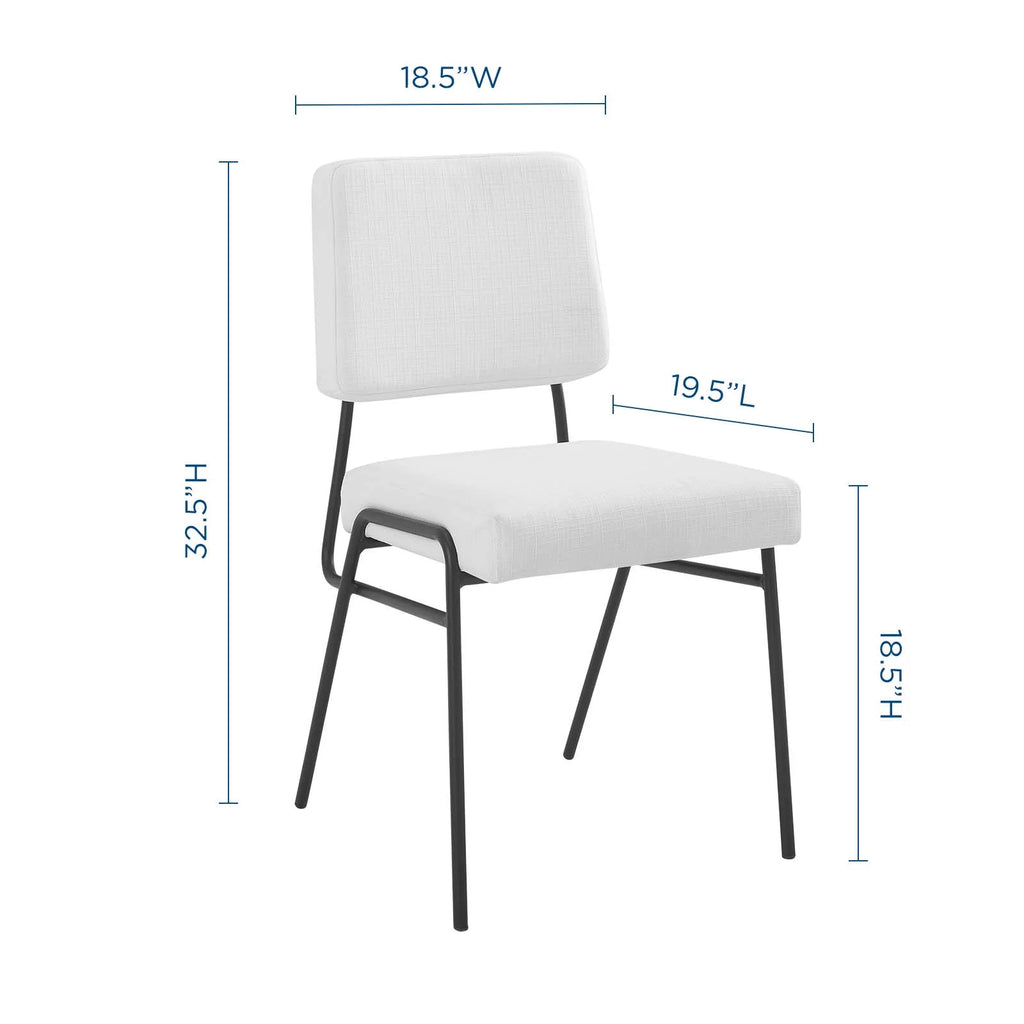 Upholstered Fabric Dining Side Chair X535417