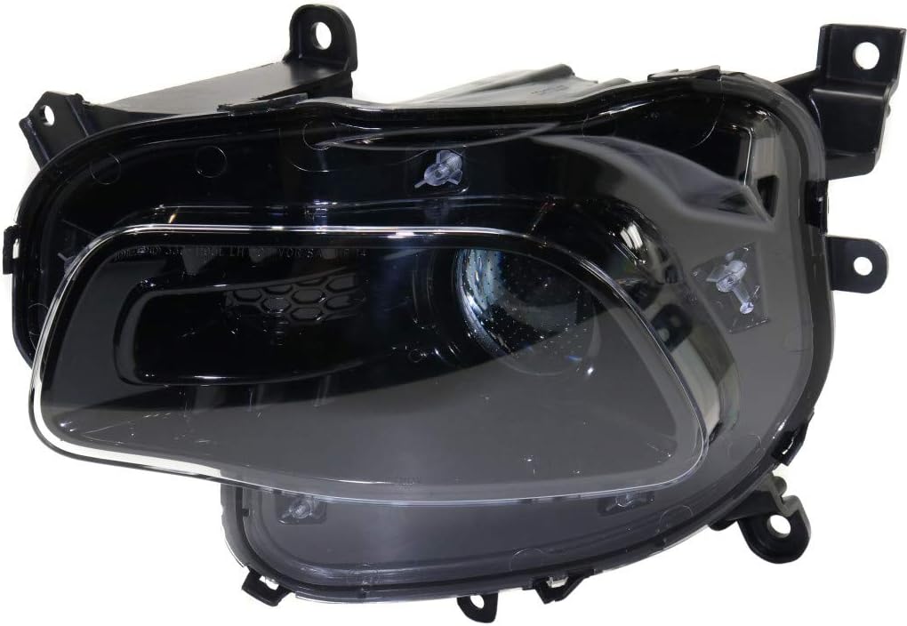For Jeep Cherokee Headlight Assembly 2014 2016 Driver Side Halogen Black Trim R567