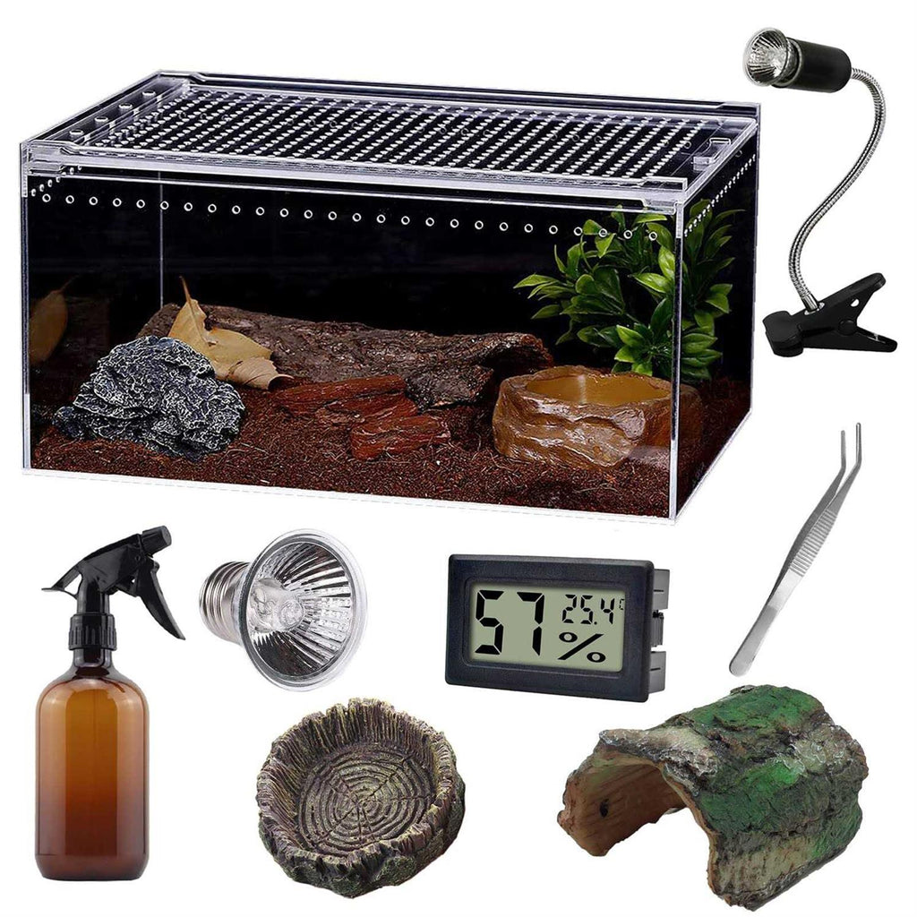 Reptile Terrarium Amphibian Tank Starter Kit Q1180