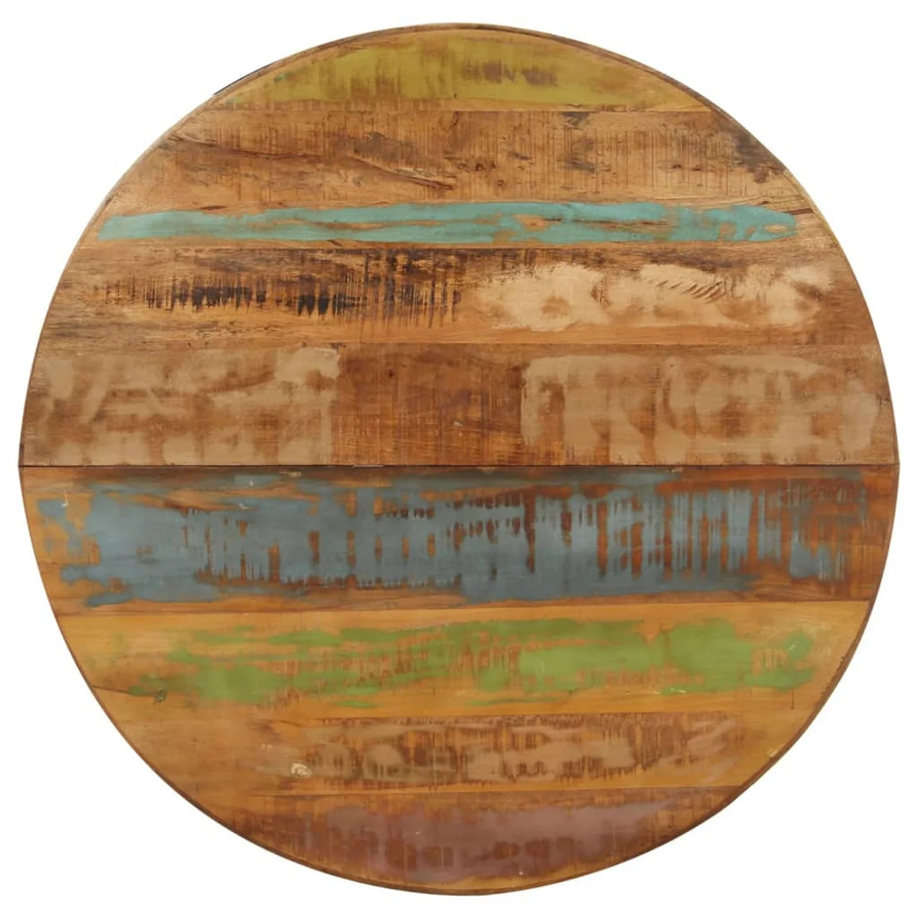 Round Solid Reclaimed Wood Dining Table D255