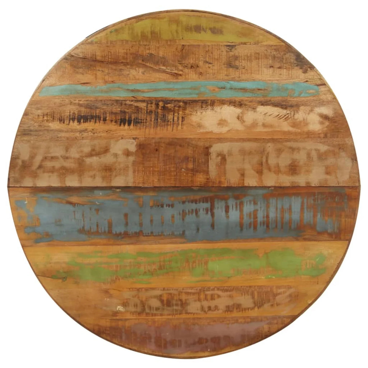 Round Solid Reclaimed Wood Dining Table D255