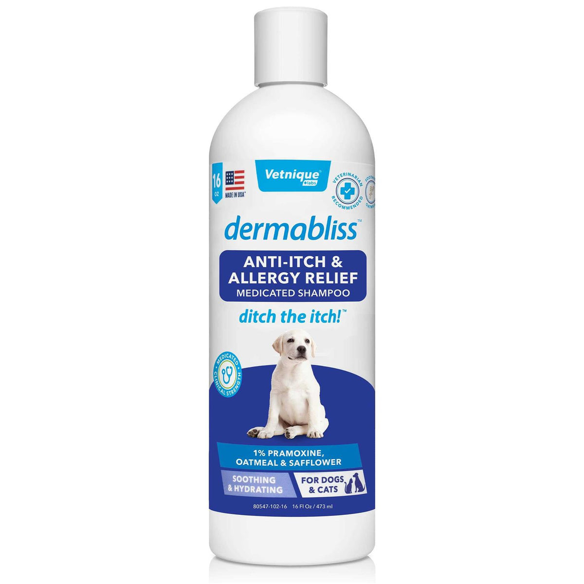 Anti-Itch & Allergy Relief Medicated Shampoo 16oz T1164