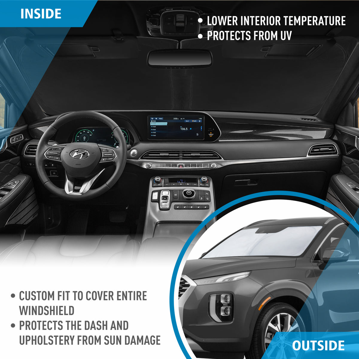 Windshield Sun Shade for Car H589335