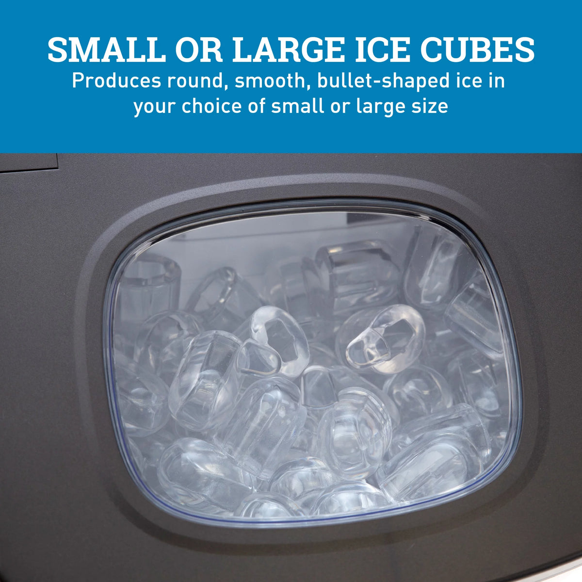 Portable Countertop Ice Maker in Stainless Steel J48545
