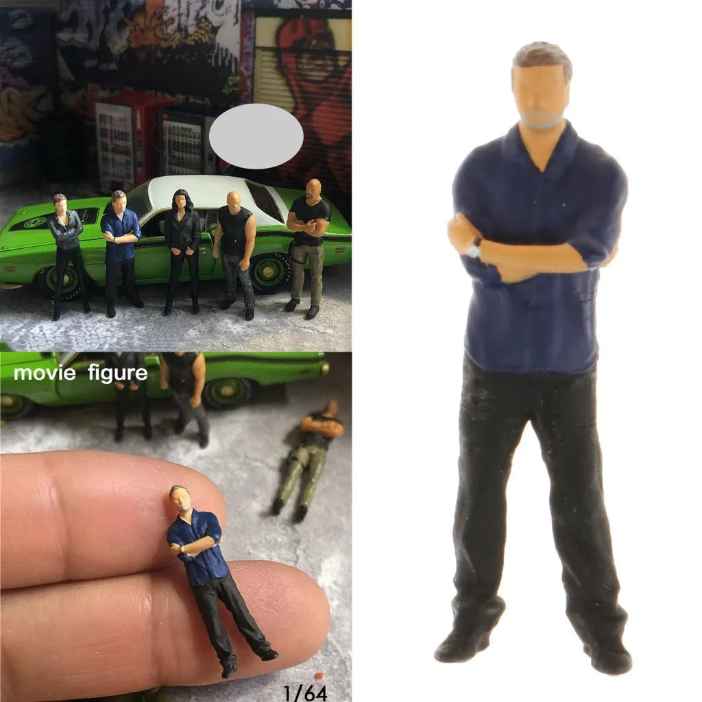 1:64 Hand Painted Miniature Building Model for Dollhouse Y802714