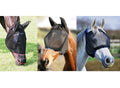 Black/Orange Fly Mask with No Ears N894