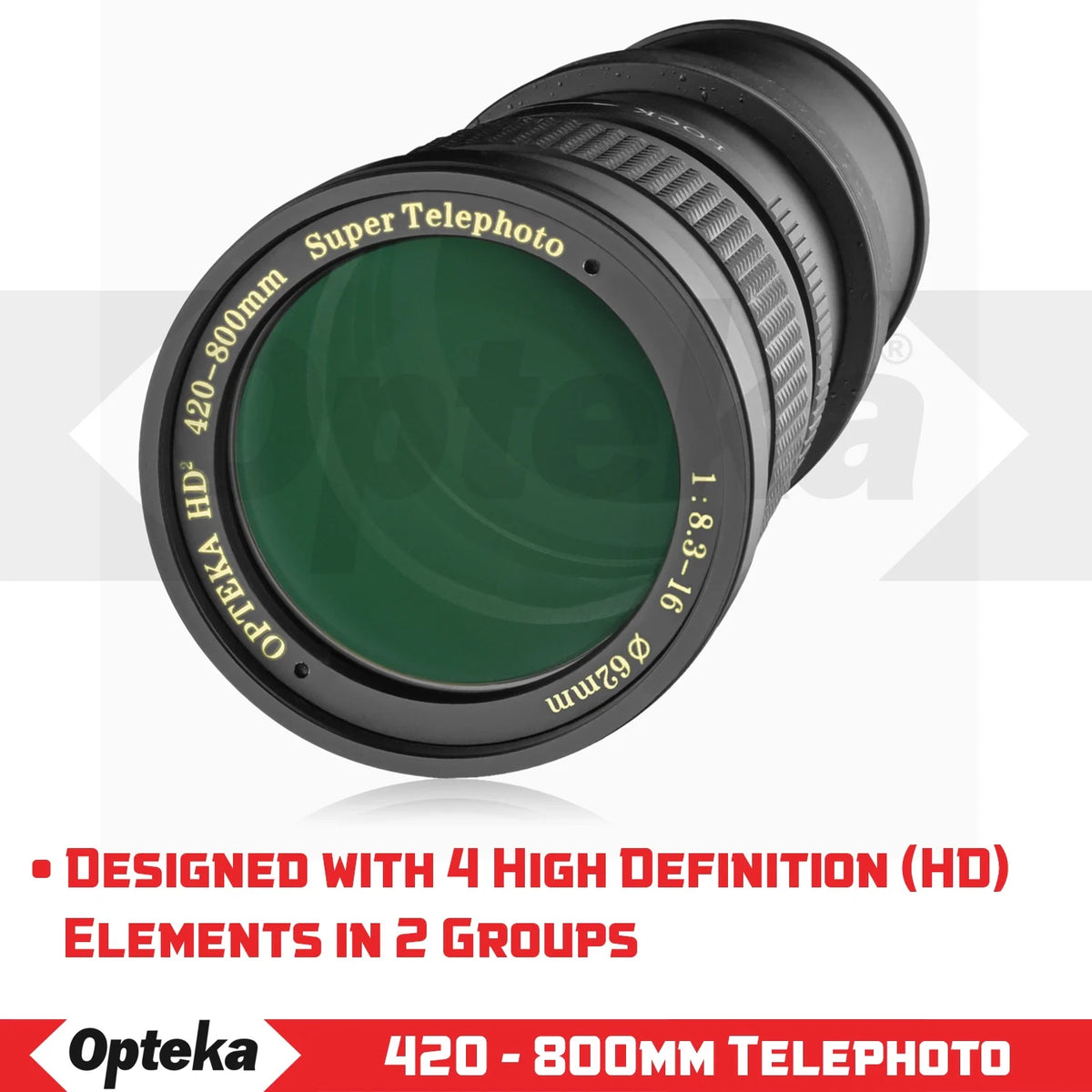 420-800mm f/8.3 HD Telephoto Zoom Lens for Nikon DX FX F Mount Digital SLR Cameras C789322