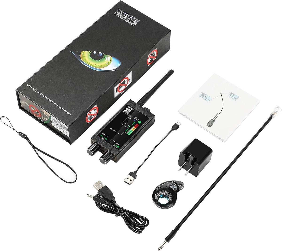 RF Signal Detector Bug Detector Anti Tracking Camera Detector Finder U8708