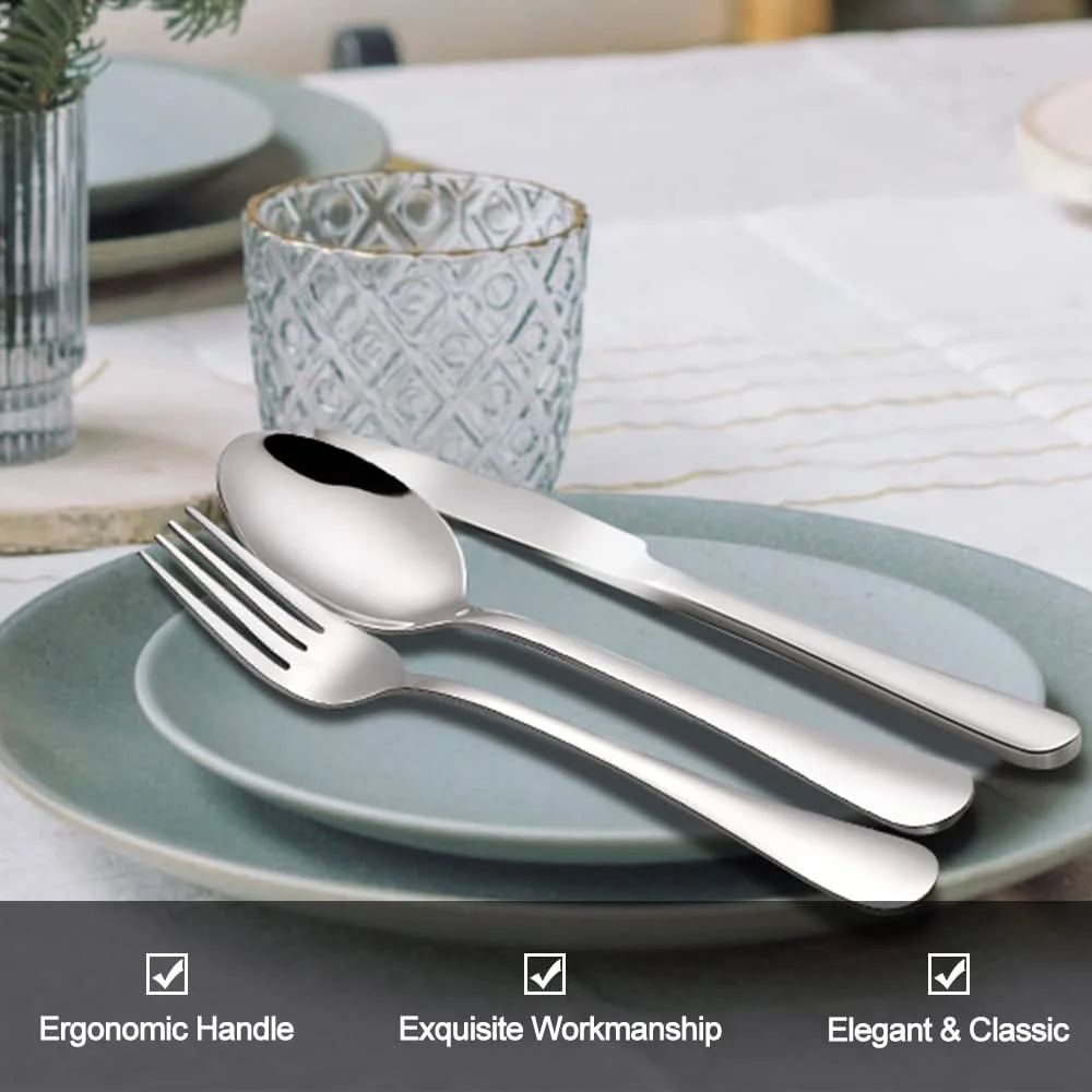 49-Piece Stainless Steel Silverware Set with Organizer M430