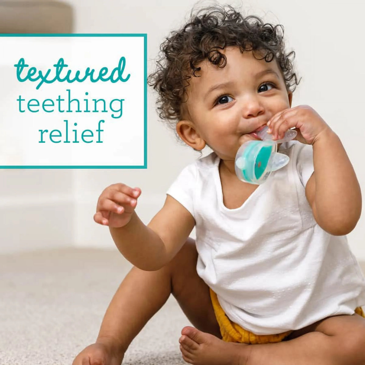 Teal Narwhal Baby Teether & Massager C47863