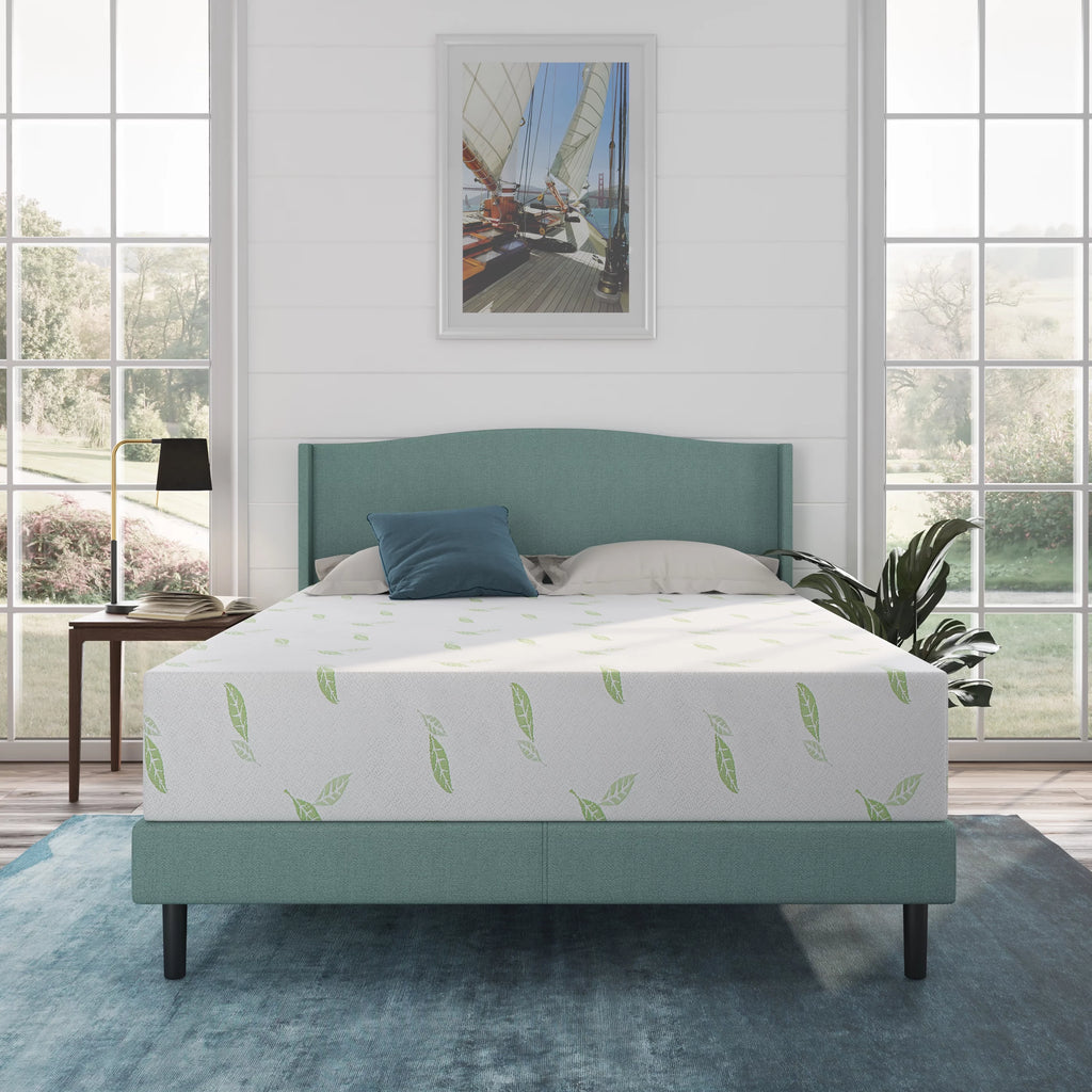 Queen Size Green Tea Infused Memory Foam Mattress D59011