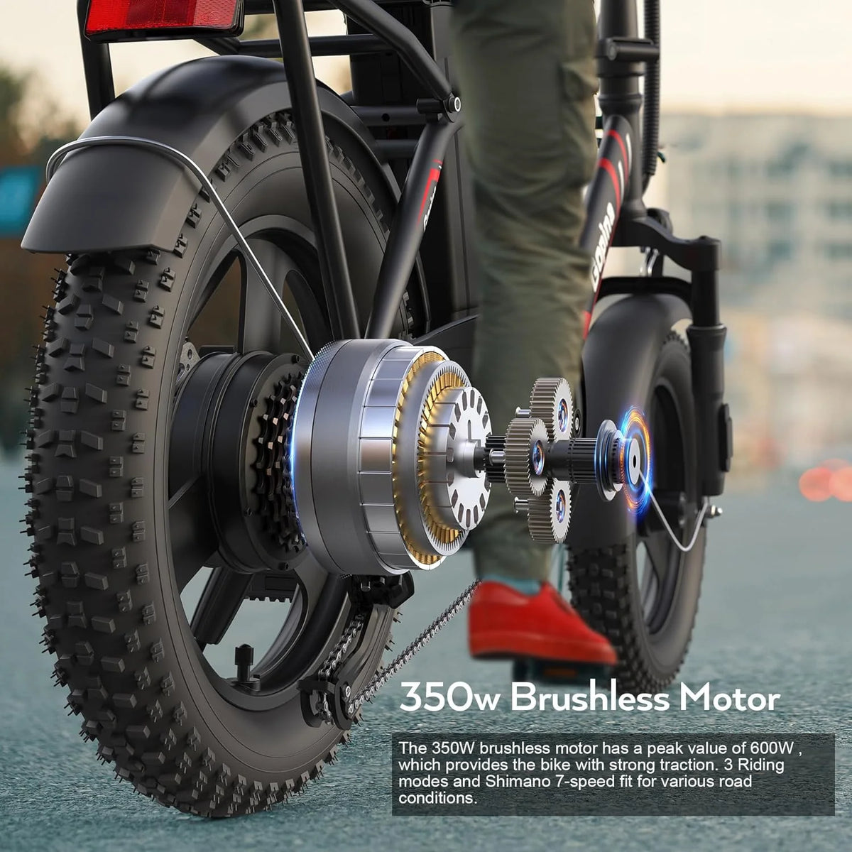Folding Electric Bike 350W Fat Tire J729308