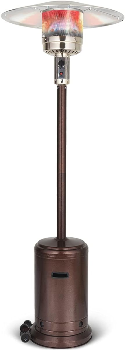 Bronze Propane Patio Heater with Portable Wheels R697