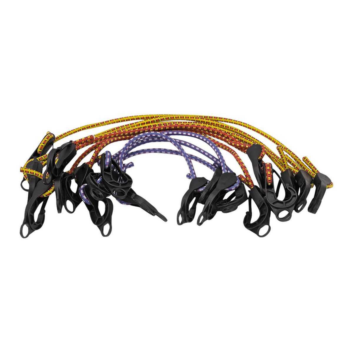 Adjustable Elastic Stretch Cords, 12 Piece X666513