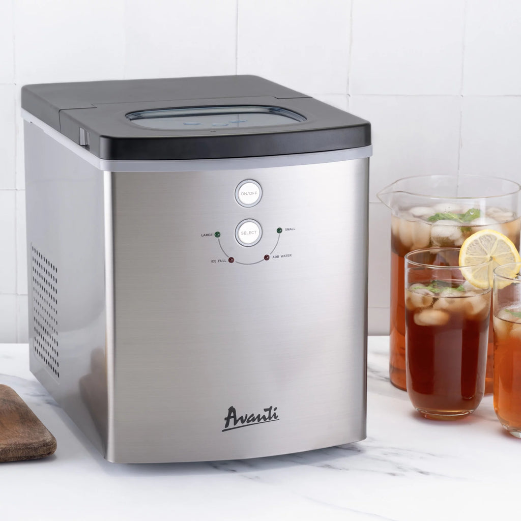 Portable Countertop Ice Maker in Stainless Steel J48545