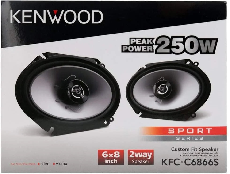 6x8" 500 Watt 2-Way Coaxial Car Speakers S30931