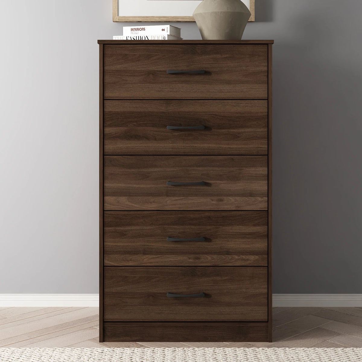 White 5 Drawer Dresser I564161