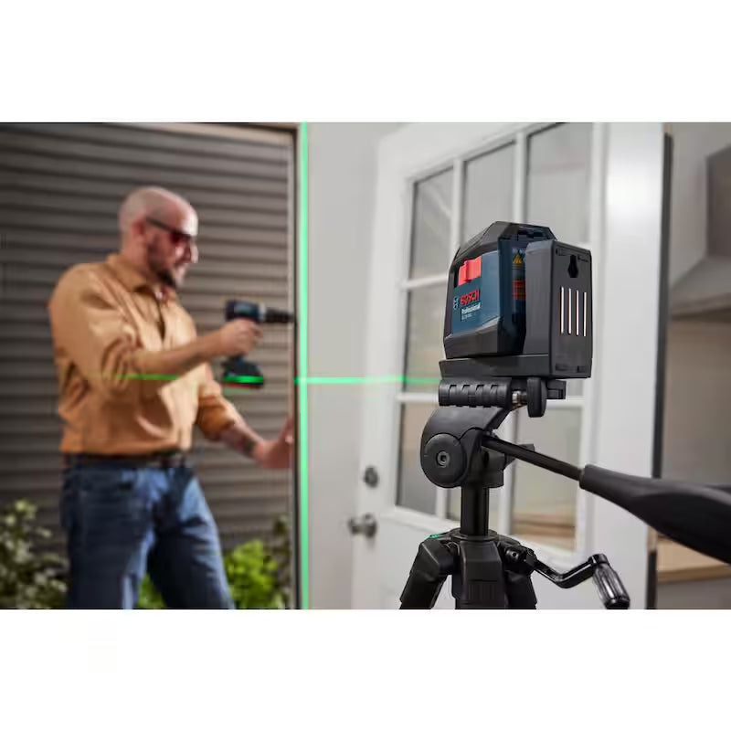 Green Beam Self-Leveling Cross-Line Laser Level P1638