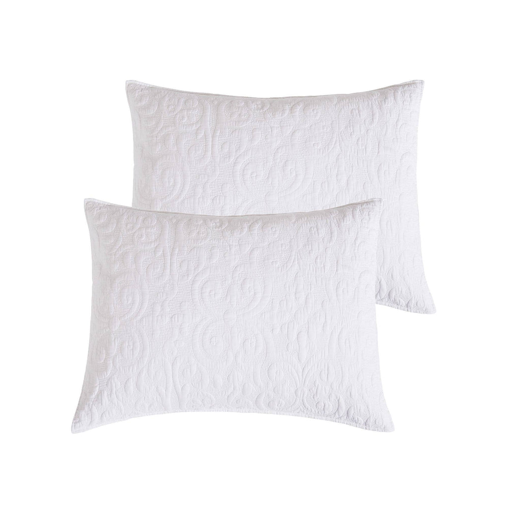 White Reversible King Quilt S9681