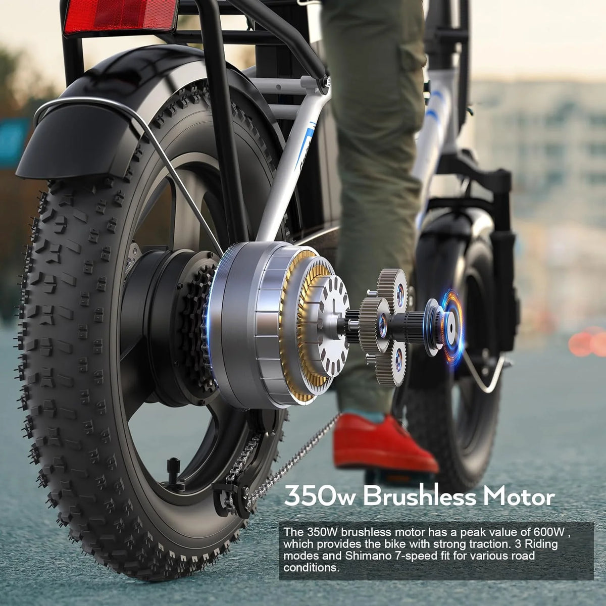 Folding Electric Bike 350W Fat Tire J729308